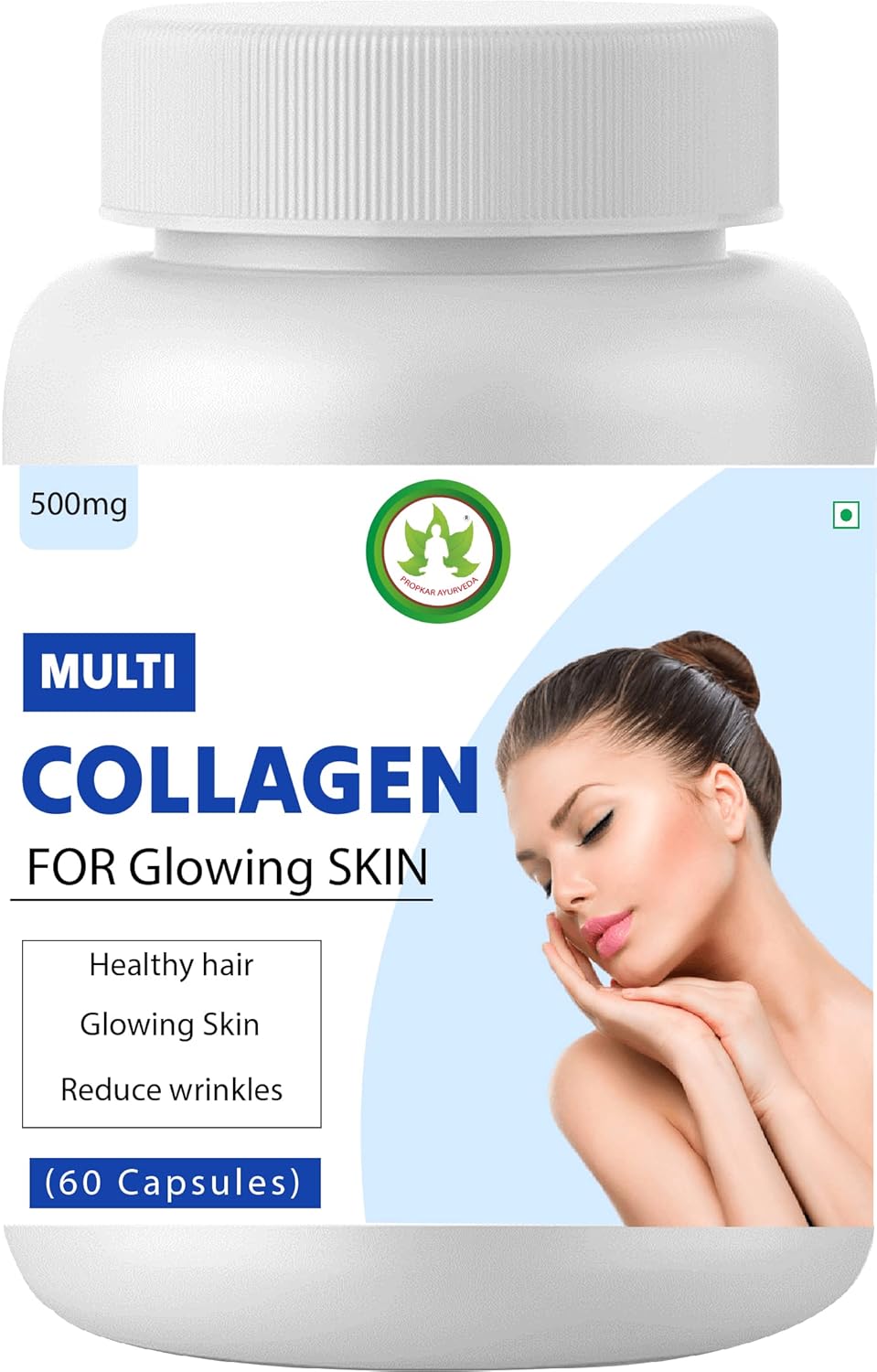 PROPKAR AYURVEDA Multi Collagen 60 Veg Capsule Pack of 1 for 1 Month Amazon.in Health
