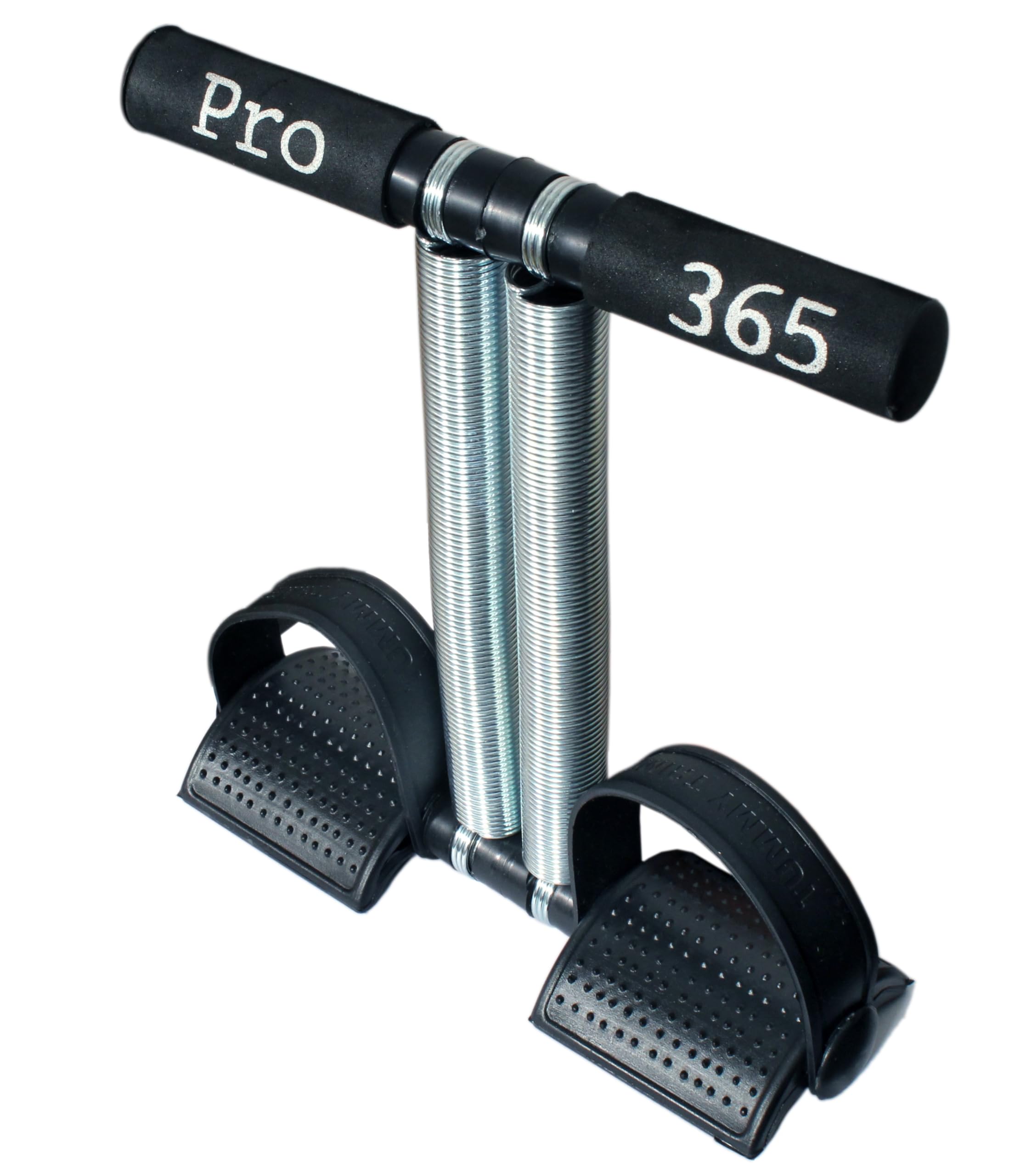 PRO365Tummy Trimmer - Ultimate Ab Exerciser for Men and Women | Double Spring Waist Trimmers for Abdominal Workout and Core Strengthening | Home and Gym Fitness Equipment (Black)