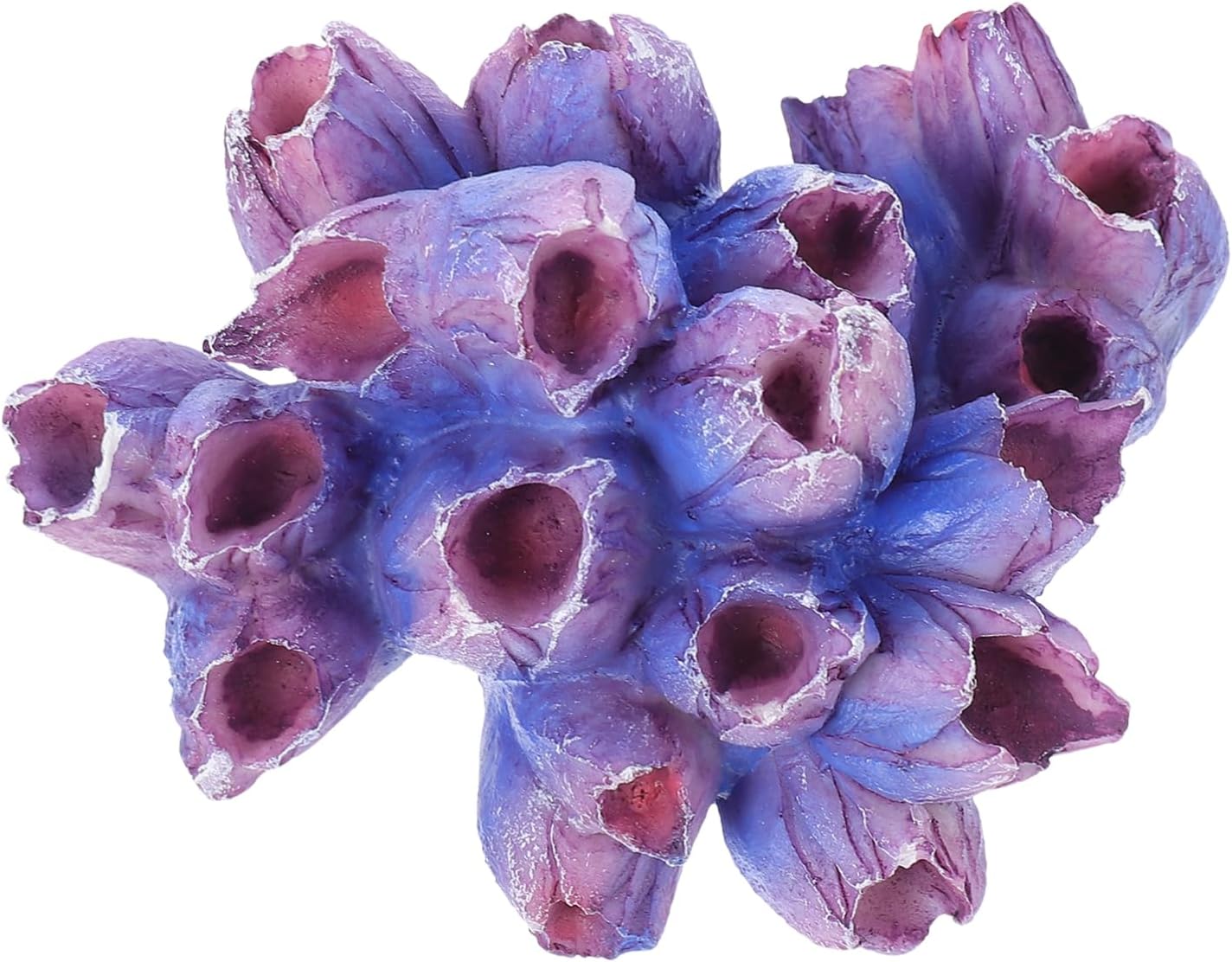 5pcs Artificial Coral Reef Artificial Aquatic Coral Decor Aquarium Coral Ornaments Fish Tank Plants Coral Fish Tank Decoration Aquarium Coral Decor Shell Purpl