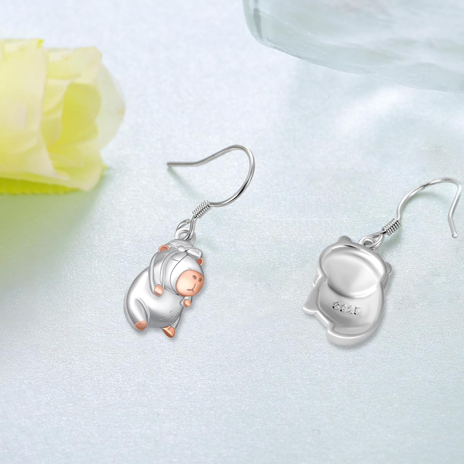 Capybara Gifts Capybara Earrings 925 Sterling Silver Capybara Stuff Capybara Jewelry Gifts for Women Gifts Capybara Lovers - Image 2