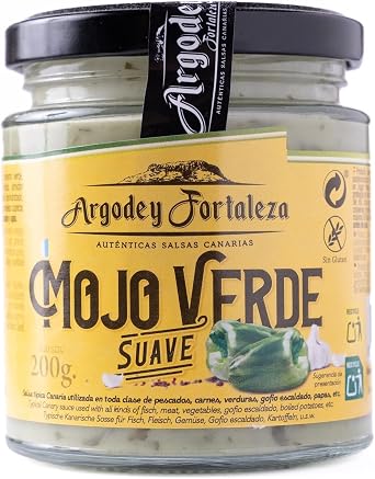 Argodey Fortaleza Mild Green Mojo 200g | Canarian Garlic Herb Sauce