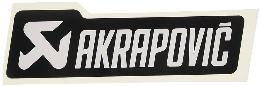 Amazon | AKRAPOVIC(アクラポヴィッチ) アルミ耐熱ステッカー 横