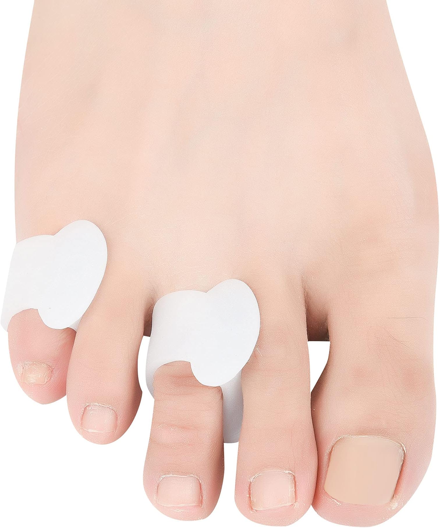 Pinky Gel Toe Separators 10Pcs, Silicone Toe Spacers, Small Toe Protector Spreader, Separate Toe, Protect Toes