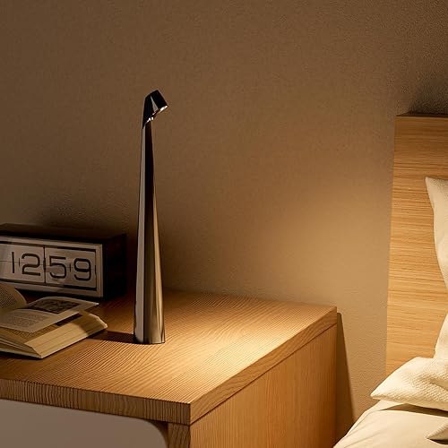 Miniatura 2 de Lámpara de mesa inalámbrica, lámpara de mesa portátil de 3 niveles de brillo, funciona con pilas, lámpara de mesa LED con batería recargable para