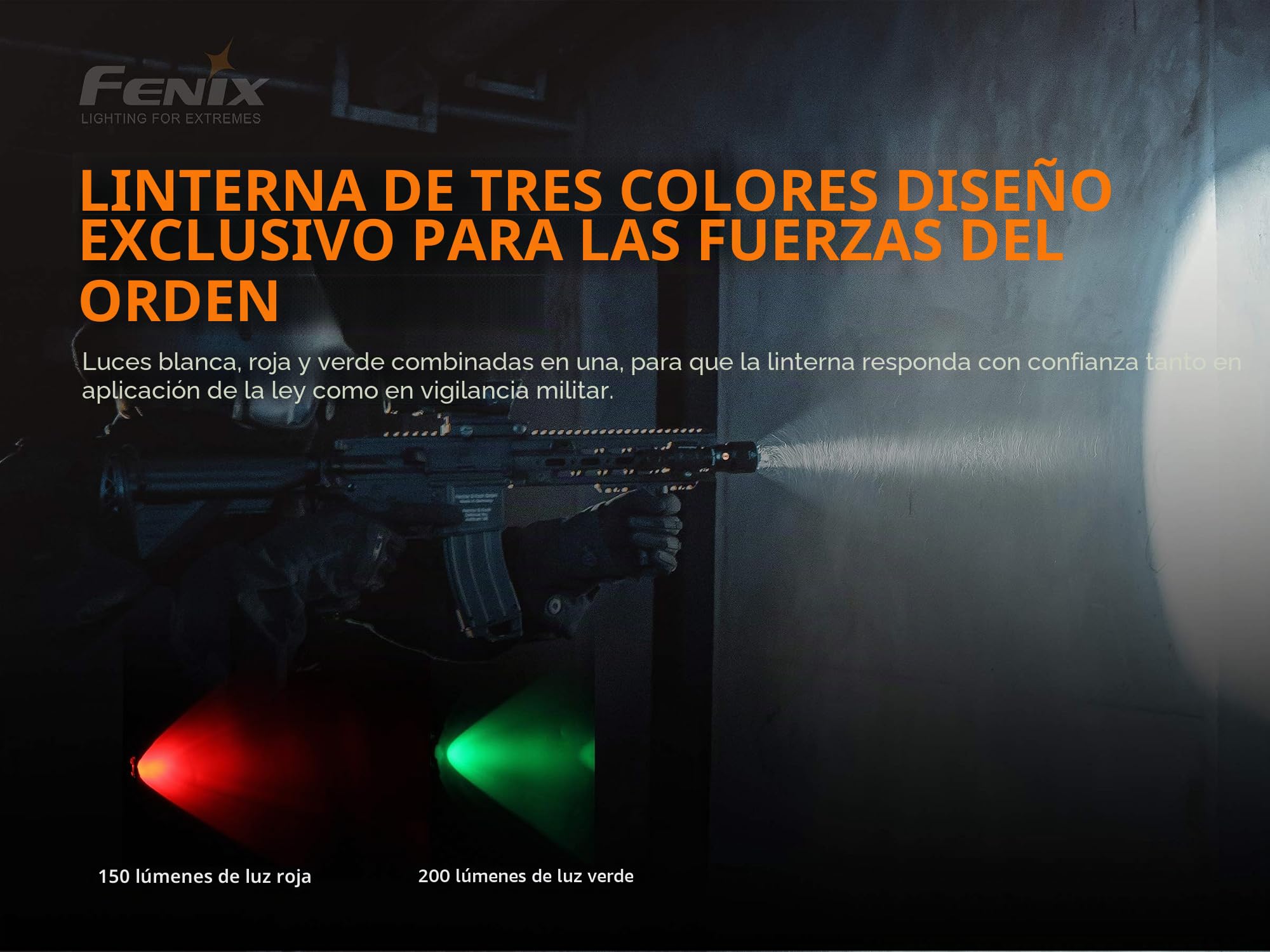 Linterna de Montañismo, Alpinismo y Trekking Marca Fenix para Unisex Adulto