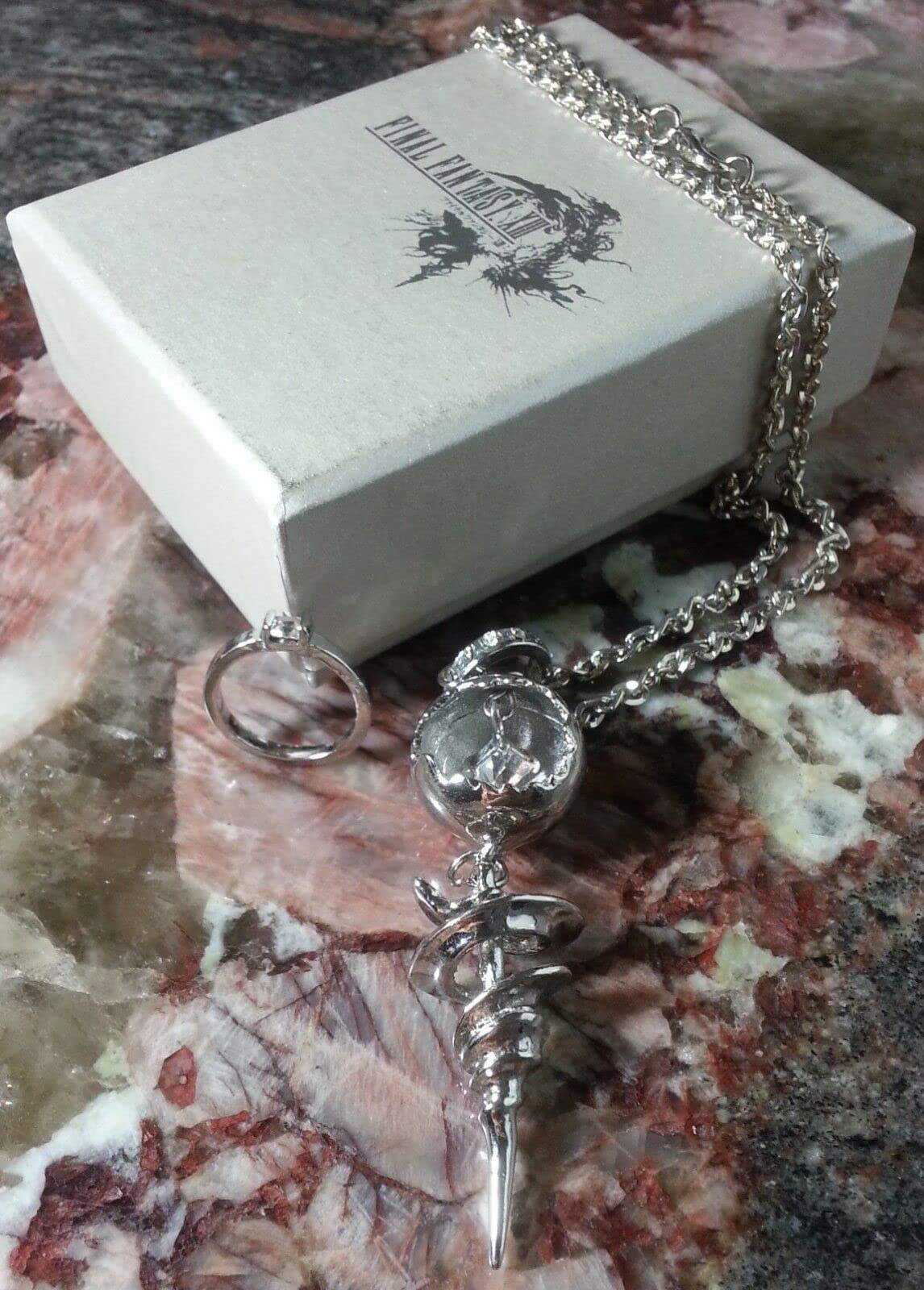 Final Fantasy XIII-2 Serah Farron Collier & Anneau | FF13 Necklace Cosplay