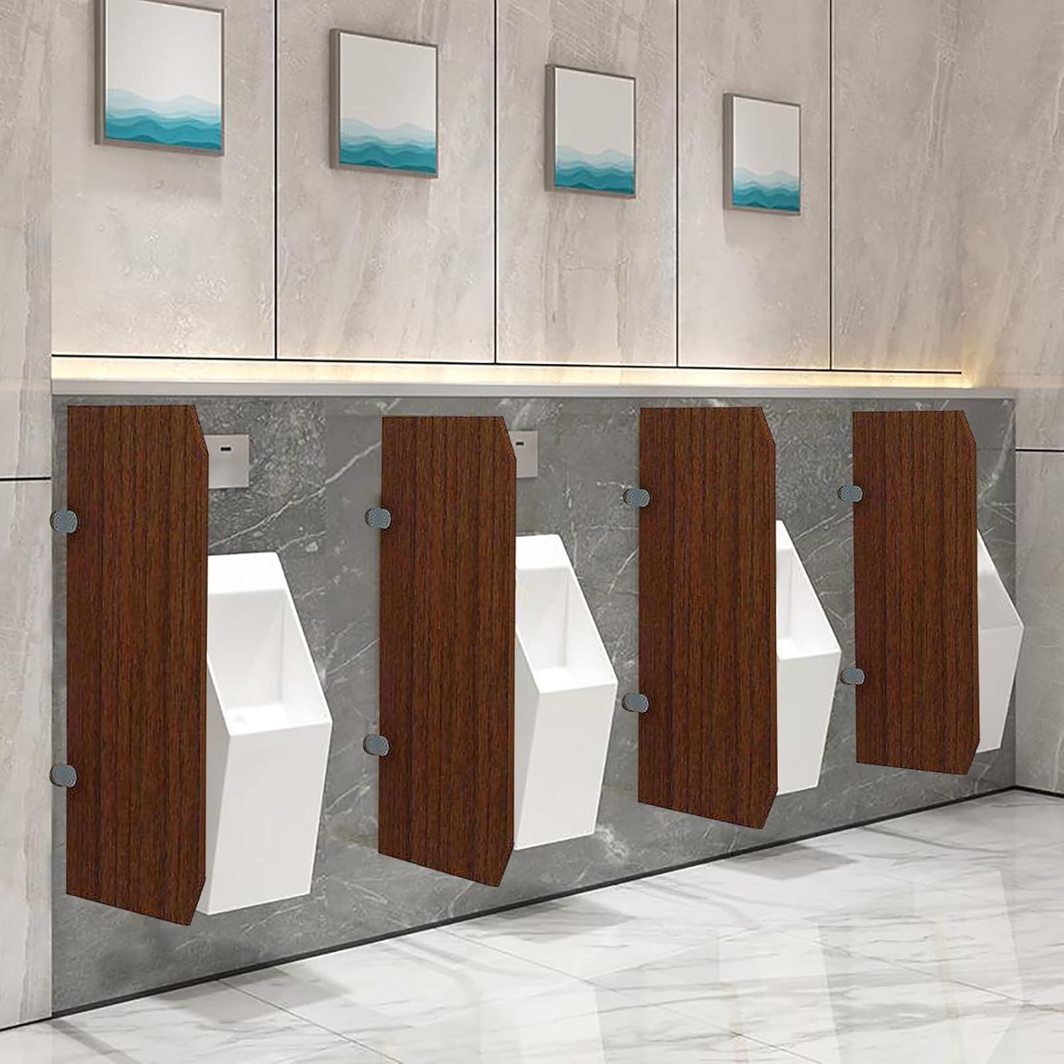 Wall-Mounted Urinal Partition,Men Urinal Divider Partition Urinal Baffle Urinal Screen Toilet Partition,Urinal Privacy Screens for Schools/kindergartens/Shopping Malls/Public Place