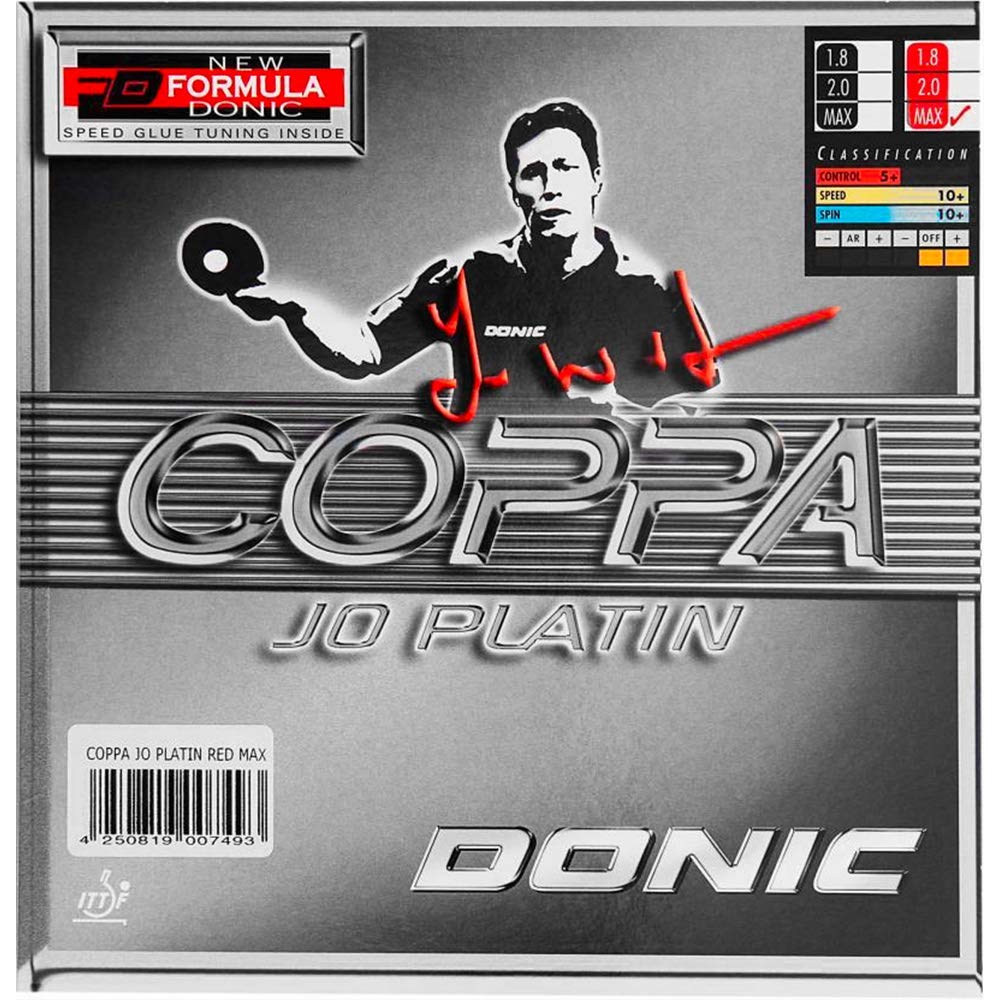 DONIC Coppa Jo Platin Table Tennis Rubber, Colour - Red-image-18