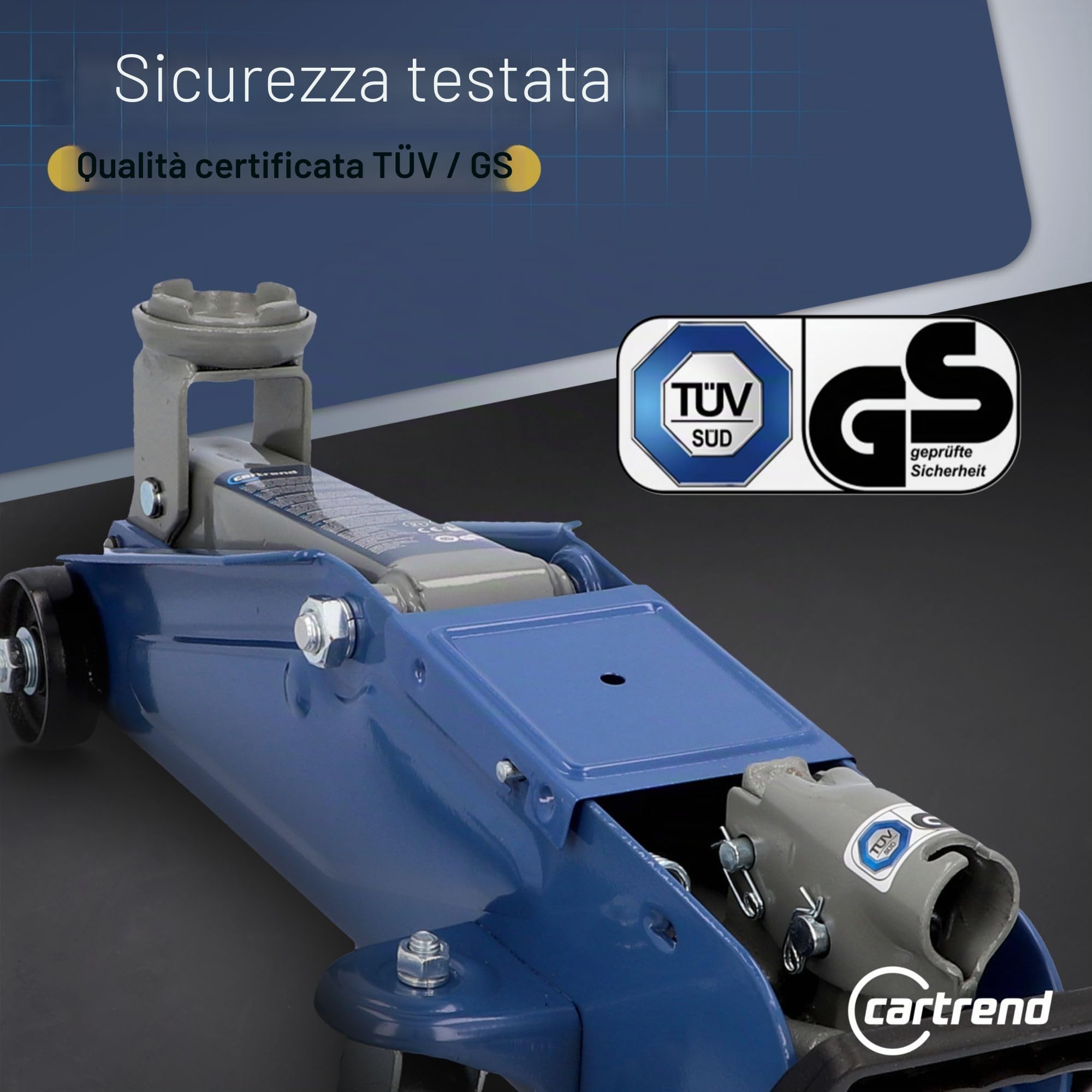 CARTREND 7740014 Martinetto idraulico idraulico Rosso