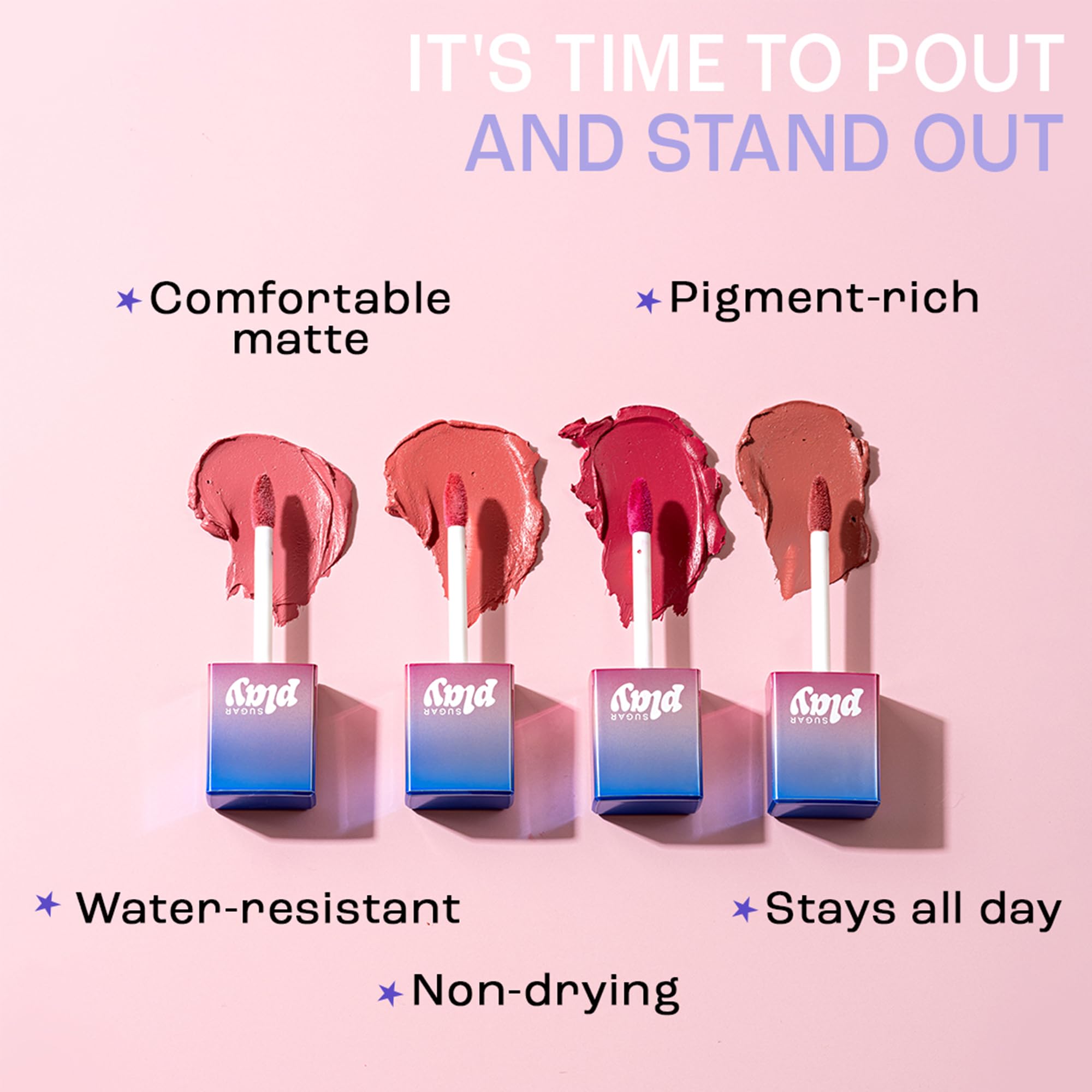 Buy SUGAR Play Vibe Check Liquid Matte Lipstick | 4.5ml - 04 Stan 
