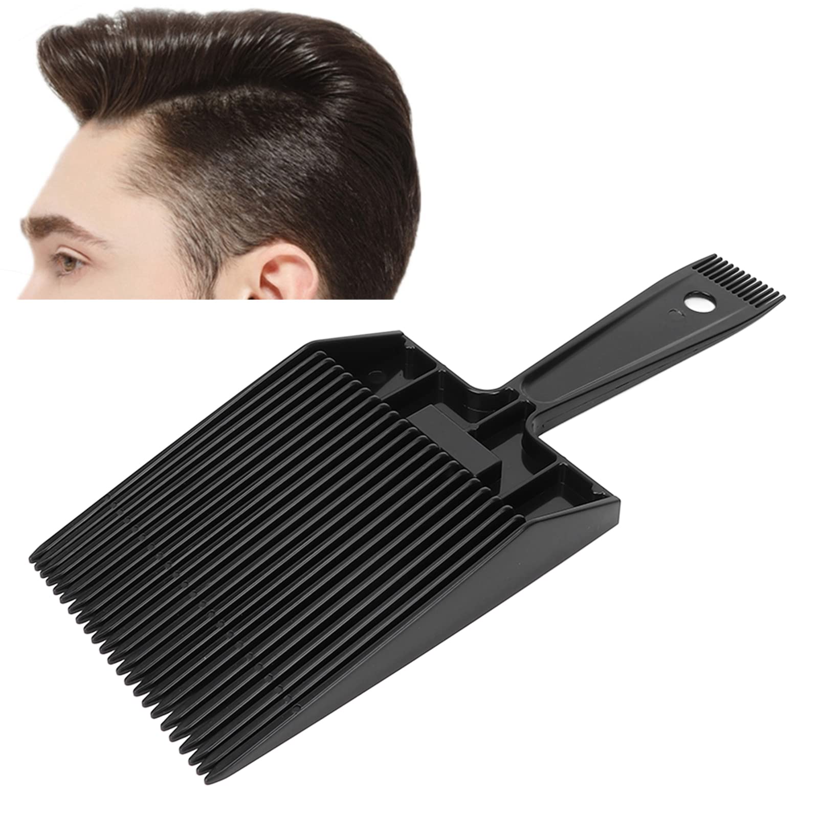Wind Shaping Styling Comb for Bangs, Hair Cutting & Flat Ironing Attachment, Bangs Blender Tool with Flat Top - Image 3