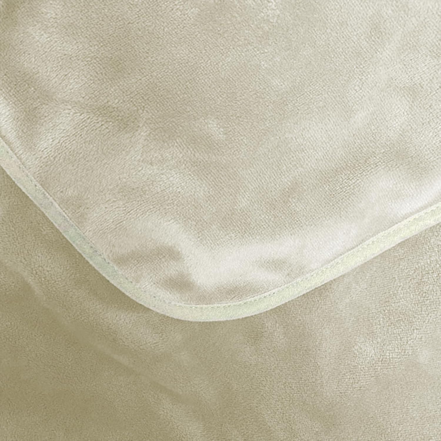 VAJOOCLL Faraday Blanket Cotton Protection Blanket for Beds, Couches, Pregnancy and Babies Belly Faraday Throw (Cream)