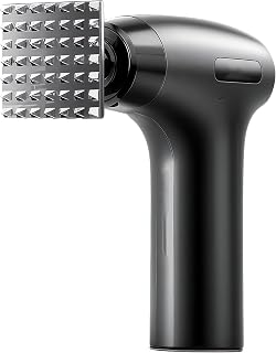 Meat Tenderizer, Meat Mallet, Meat Tenderizer Tool – 5-Speed Electric Tenderizing Hammer with 49 Stainless Steel Pyramidal Pins, Powerful Motor, Easy to Clean, Perfect for Beef, Chicken, and More