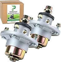 Vista 13 de Conjunto de husillo AM144608 previamente engrasado con polea de husillo UC20697 para John Deere X330 X350 X354 X370 X380 X384 X390 X394 X570 X580