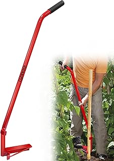 Manual Fence Post Driver Tool, 1.5 Inch Pole Inserter, Effortless Upright Pile Driver, Fit for Farm Fences, Garden Plant Climbing Poles, Beach Umbrella Post, No Digging & Electric Required