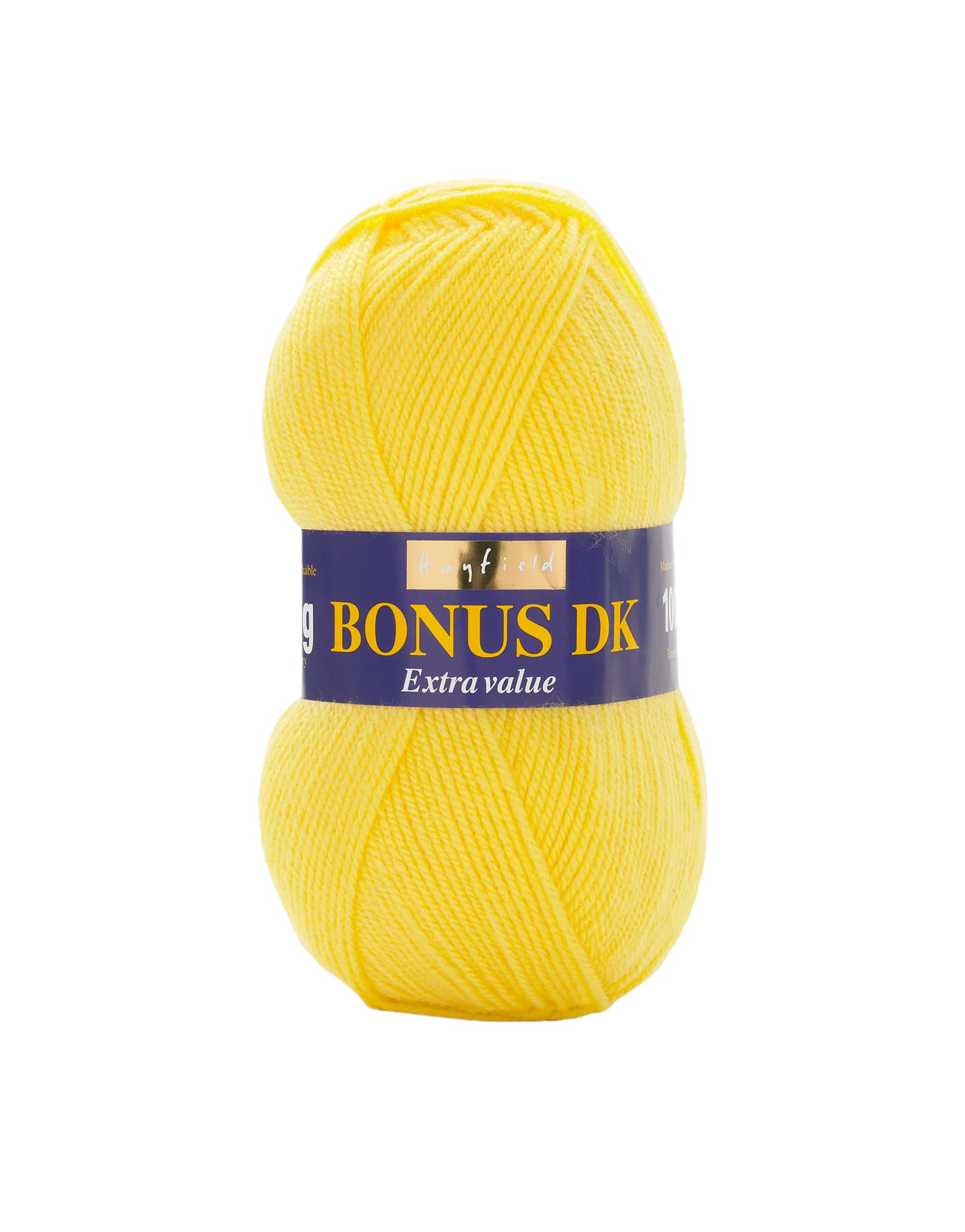 Hayfield Bonus DK Double Knitting, Bright Lemon (819), 100g by Sirdar