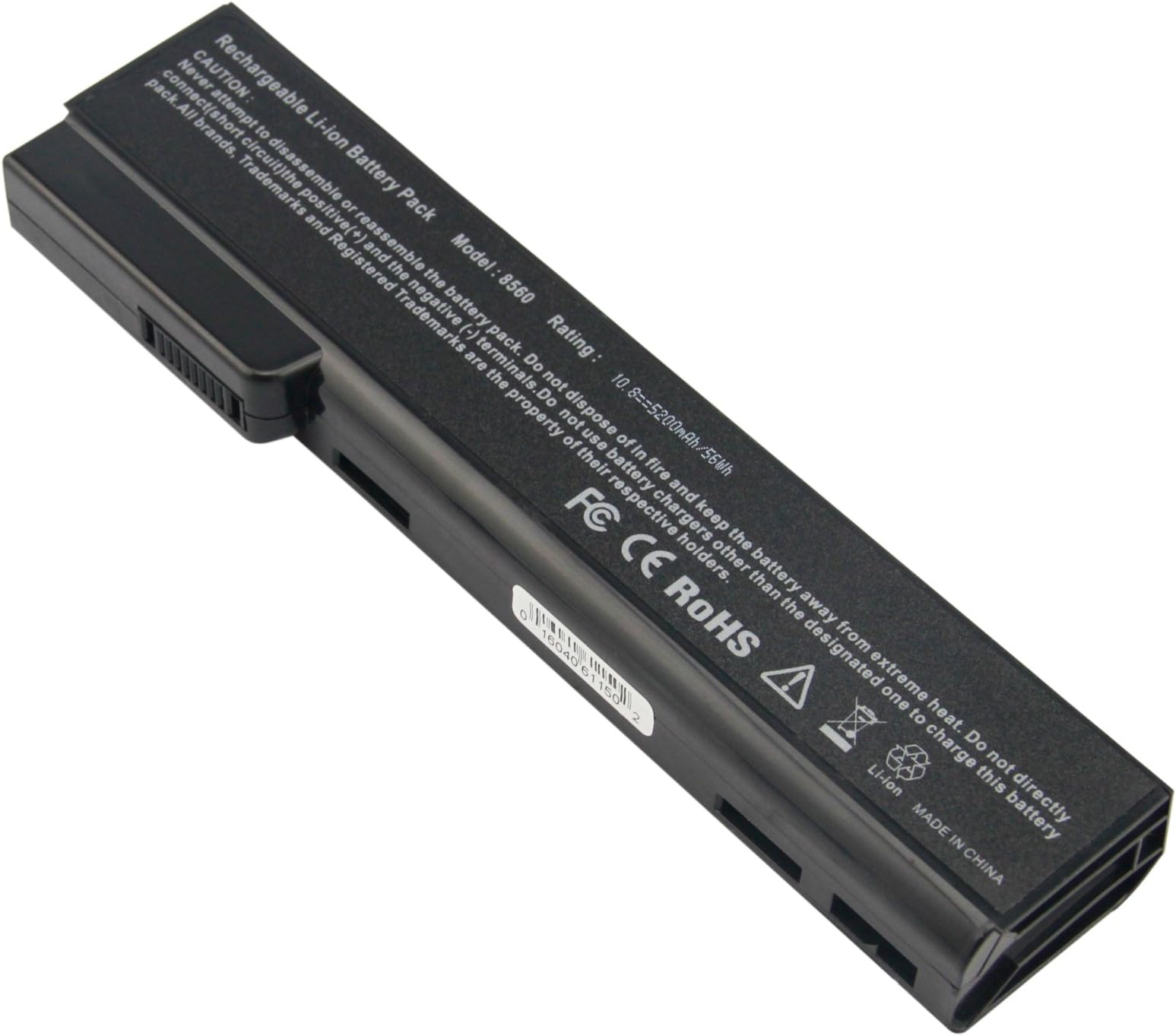 Laptop Battery for HP EliteBook 8460P 8460W 8470P 8560P 8570P; HP ProBook 6360B 6460B 6465B 6470B 6560B 6565B 6570B Notebook, P/N CC06 QK642AA 628666-001 630919-421 HSTNN-F08C HSTNN-OB2G
