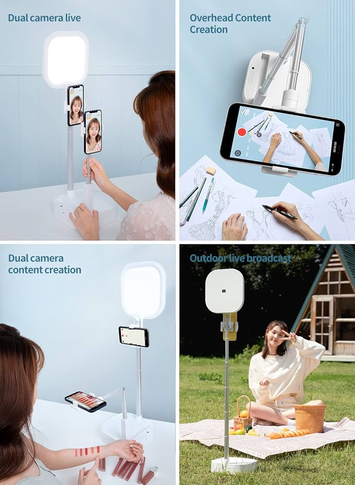 Amazon.com: yAyusi Phone Stand for Recording, Overhead 360