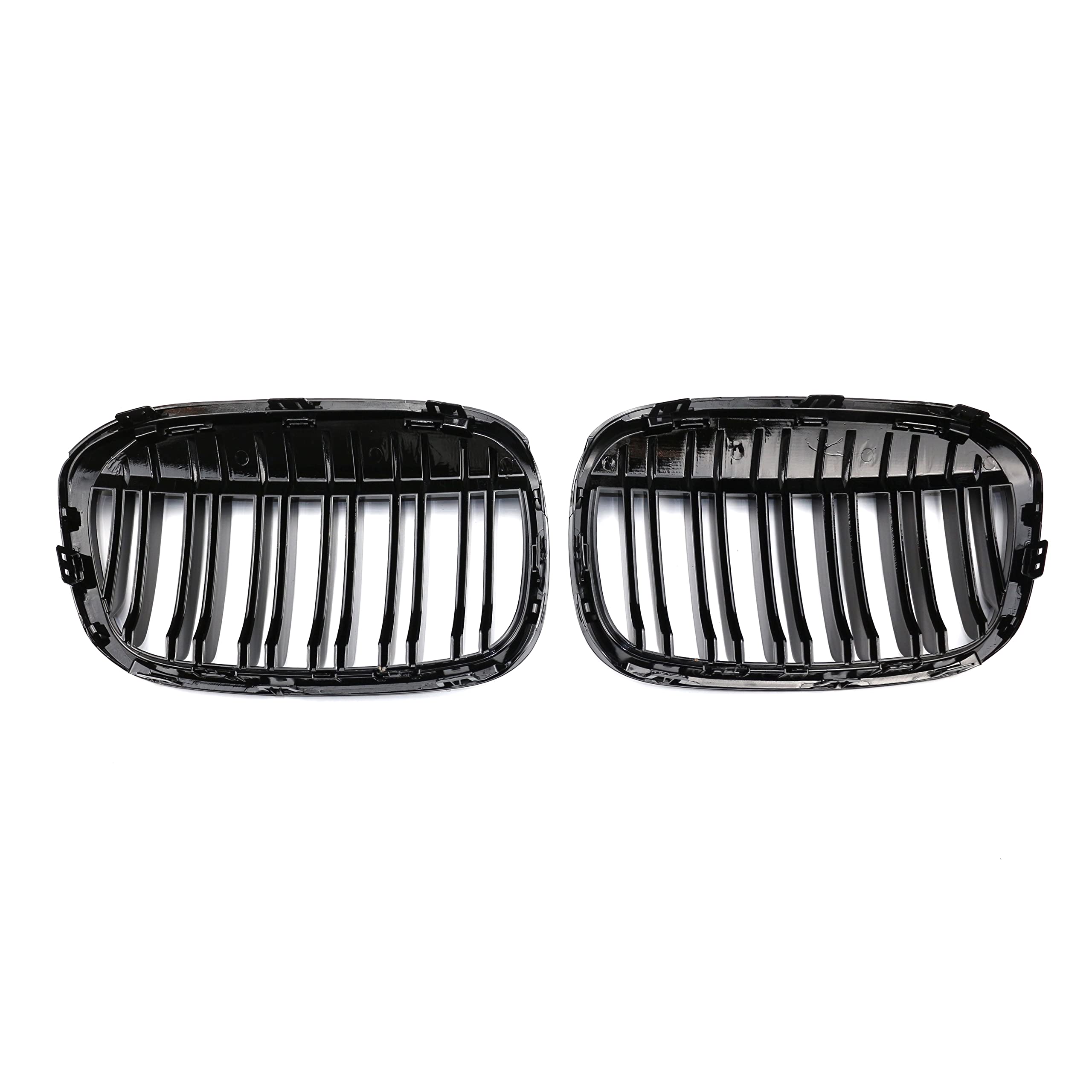 Coppia di griglie anteriori a doppia linea X1 F48 F49 2016 2017 2018 2019, colore nero lucido
