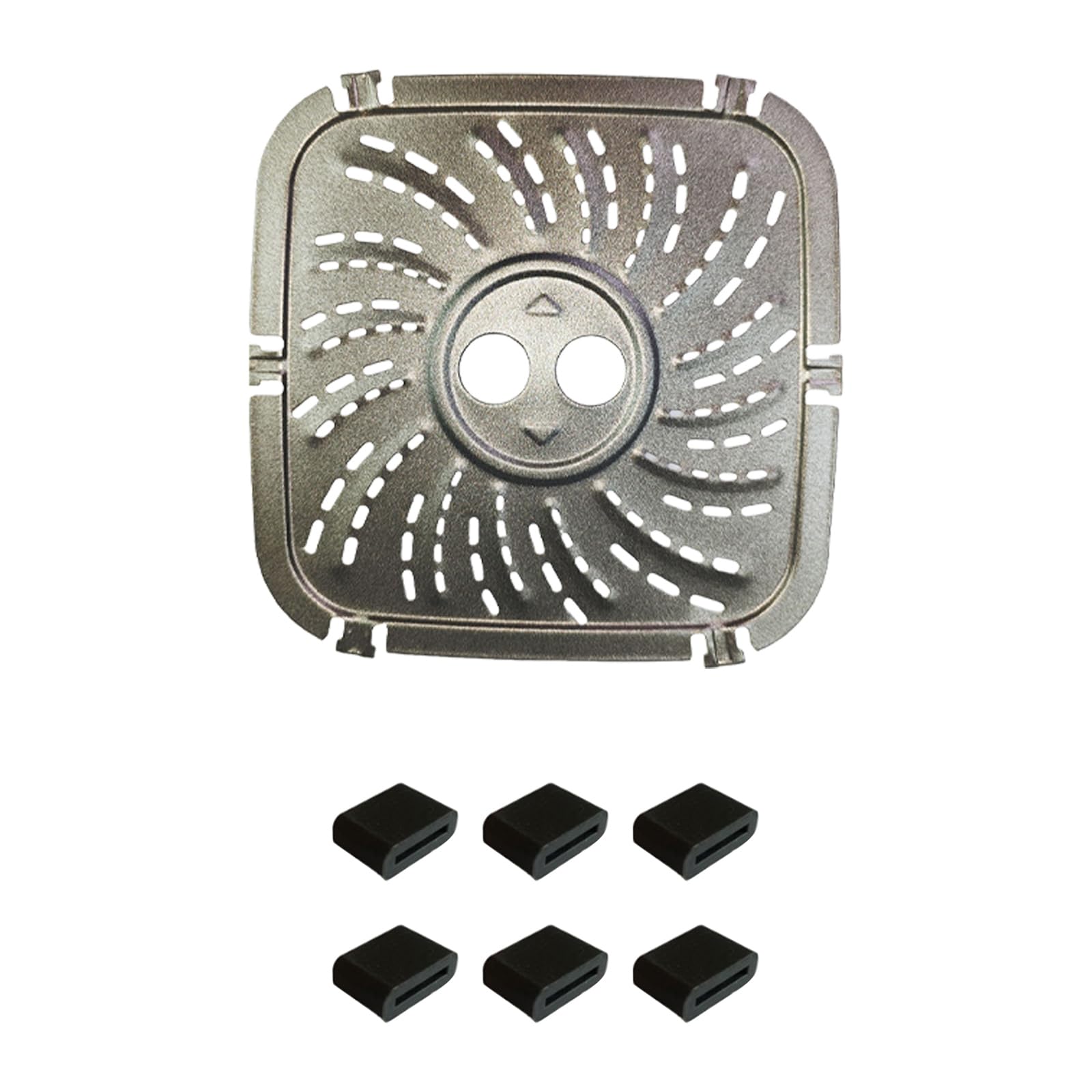 HZBB Air Fryers Plate Liners Metal Air Fryers Pad Carbon Steel Accessories Suitable for Baking Cooking Grill Plate