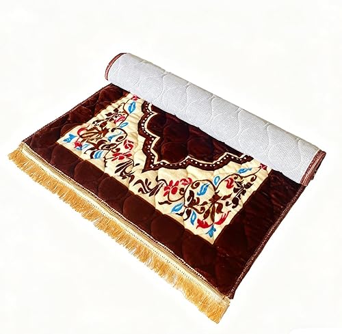 Miniatura 4 de JE JOUE Alfombra de oración musulmana, islámica, suave, grande, para oración islámica, islámica, gruesa para hombres y mujeres, Janamaz, Sajadah