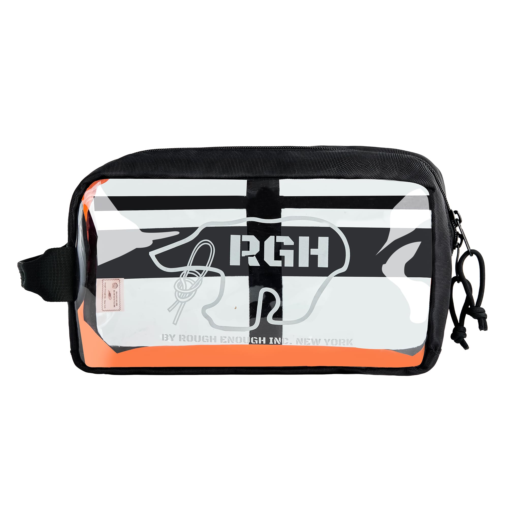 Rough Enough Clear Travel Toiletry Bag for Women Men Leakproof Cosmetic Makeup Organizer for Toiletries Makeup Skincare Essentials