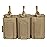 EXCELLENT ELITE SPANKER Open-Top Single/Double/Triple Molle Mag Pouchs for M4 for AK AR Elastic Rifle Magazines for Pistol Mag Pouch (Coyote Brown)