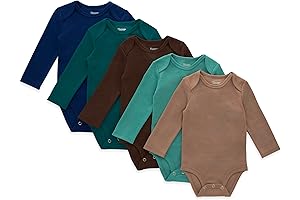 Boys Long Sleeve Onesies 5-Pack: Comfort and Durability for Growing Little Ones