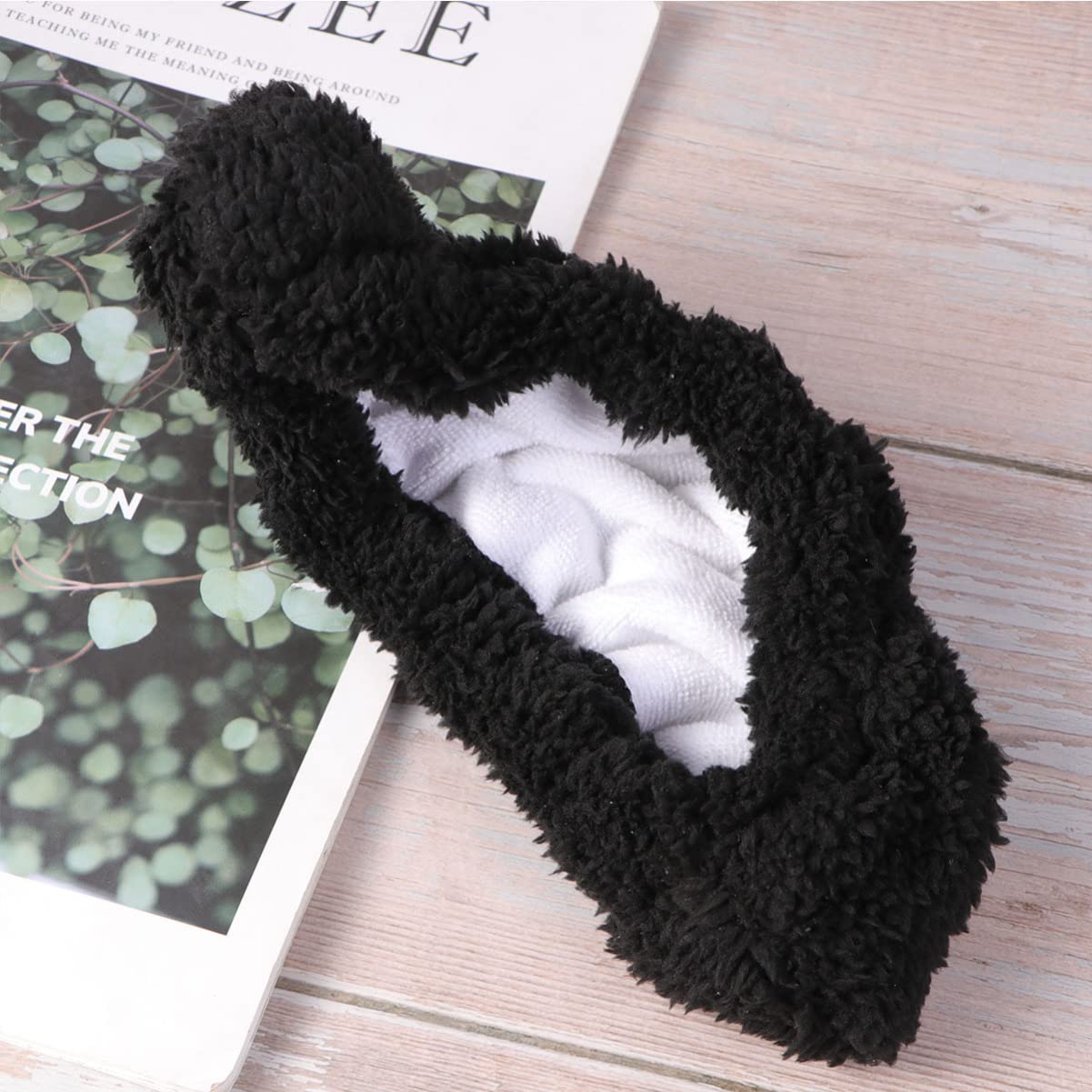 BESPORTBLE 6paires Couvre-Lames Élastiques pour Garçon Fille Protection Absorbante pour Patins à Glace Et Hockey Noir
