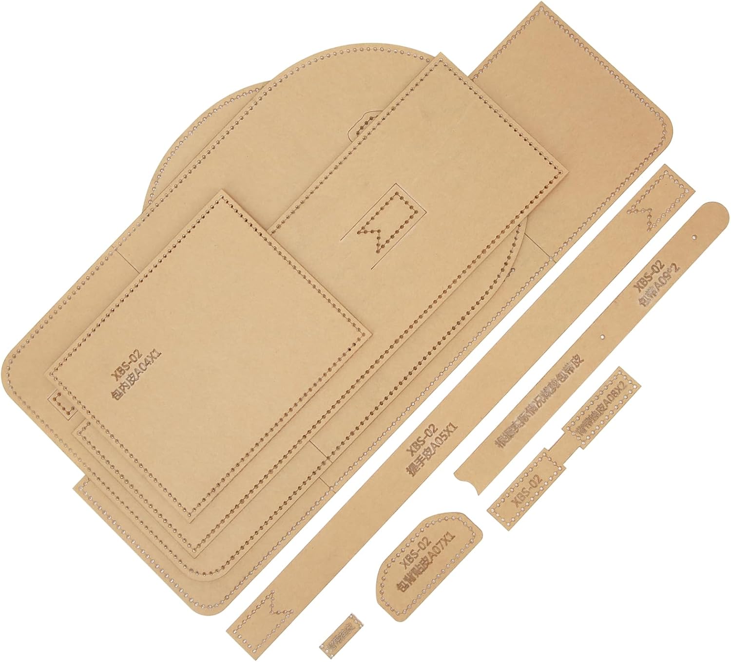 9Pcs Backpack Acrylic Template Set for DIY Handicrafts – Lightweight Transparent Durable Templates for Sewing Leather Templates Purse Patterns