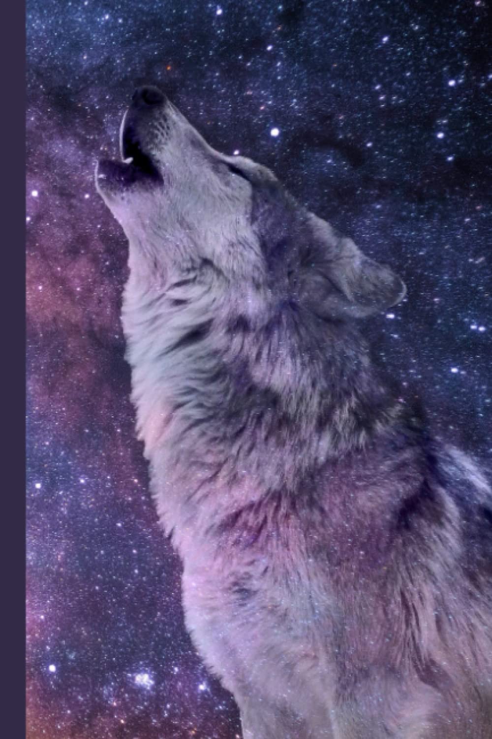 Wolf Notebook: Beautiful Howling Wolf Journal Notebook College Ruled For Adults, Kids, Teens and Girls