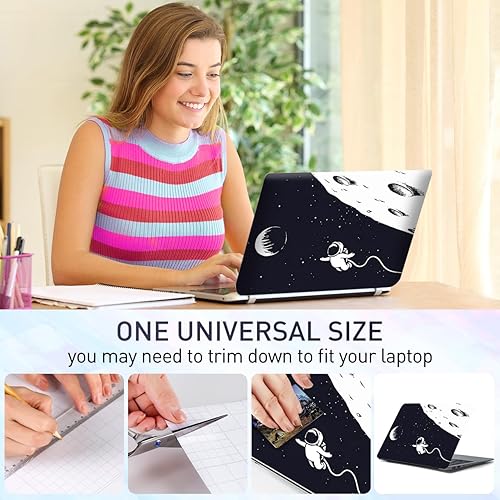 Miniatura 64 de Adhesivo para laptop de 12.1-15.6 pulgadas, calcomanía reutilizable universal de vinilo para laptop, protector de arte impermeable en color panal