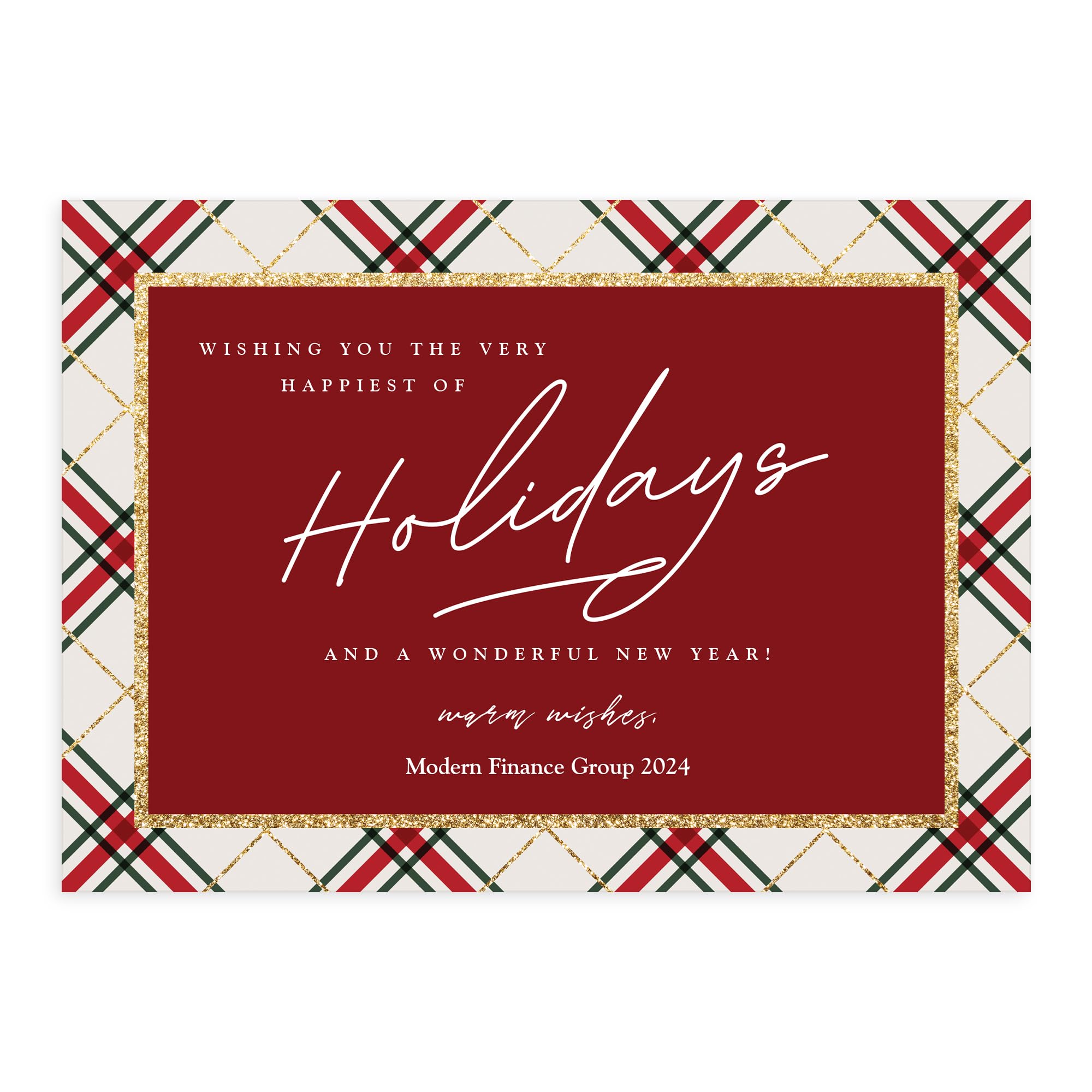 Business christmas cards one picture