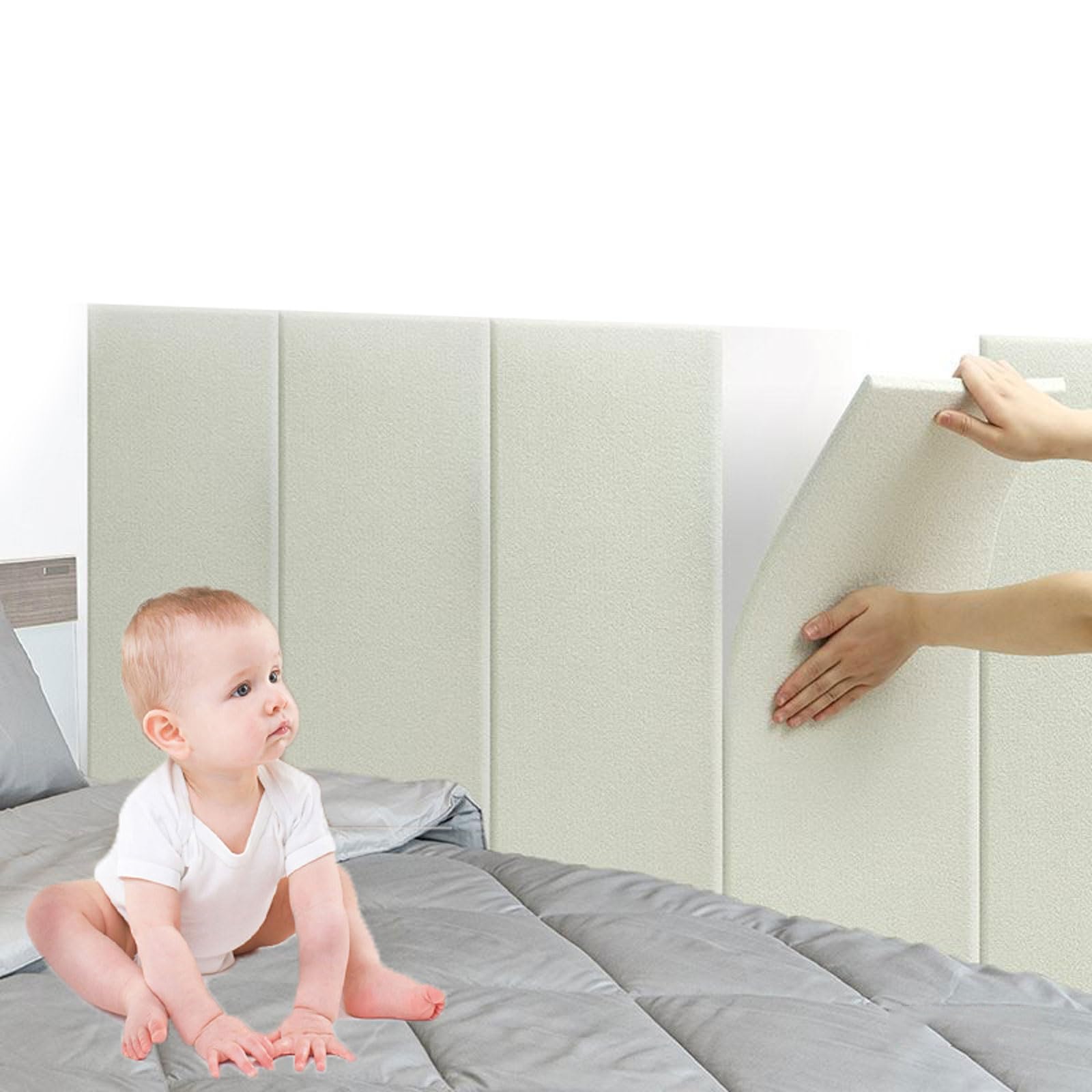 Paneles protectores de pared contra impactos y paredes frías con felpa autoadhesiva