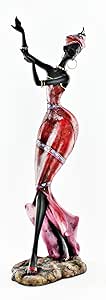 Black African American Lady Statue Dancing Figure X63035