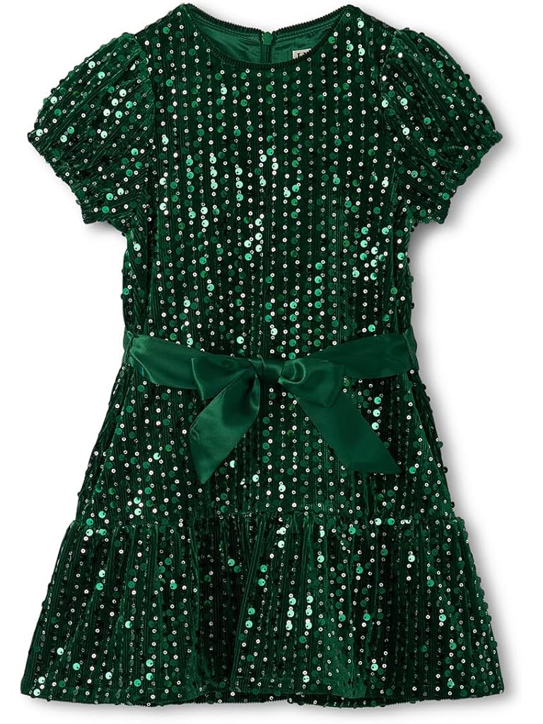 Green Hatley Velvet Dress (Toddler/Little Kid/Big Kid)