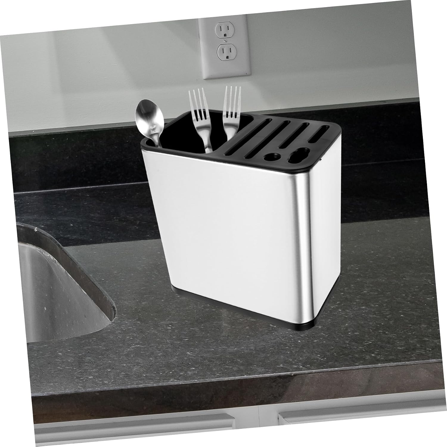 DECHOUS Kitchen Utensil Organizer Spoon Holder Cutter Holder for Easy Storage Kitchen Utensil Container for Knives Forks and Spatulas Design