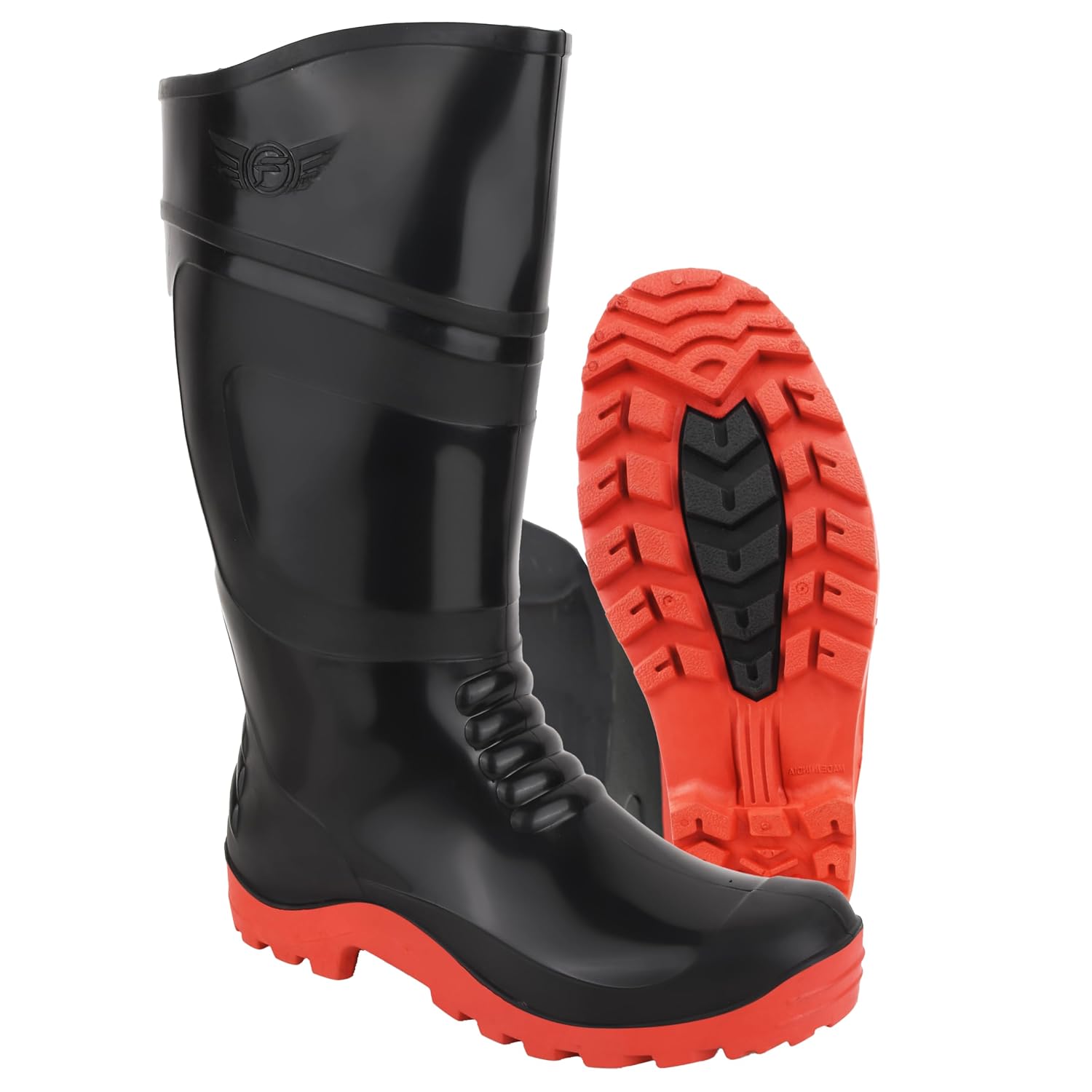 Elecant 15 inch Boot Flexible PVC, Puncture & Tear Resistant,Anti-Static,Anti-Slip,Oil/Water/Acid Resistance, GumBoot for ...