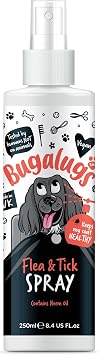 Flea and Tick Dog Shampoo by Bugalugs, Works on Smelly Puppies & Dogs, Contains Neem Oil PH Balanced Vegan Used by Professional Groom