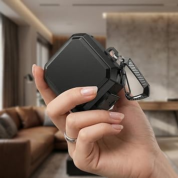Samsung Galaxy Buds 4 Pro Kılıf Güvenlik Kilitli Military Tank Siyah