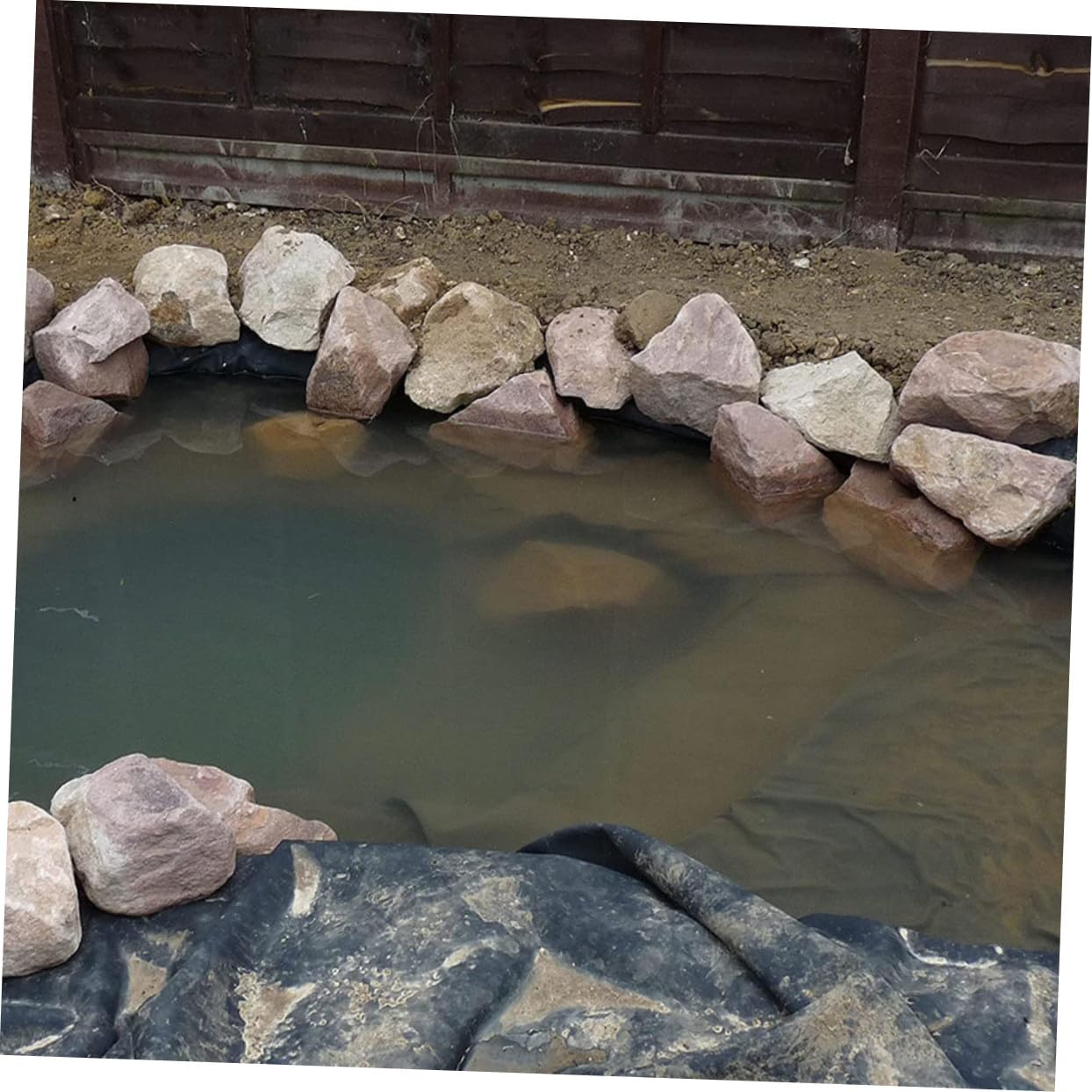 Hemobllo Rivestimento per Laghetto per Pesci in Hdpe Adatto Laghetti di Varie Dimensioni e Resistente per Prevenire Perdite d Acqua e Proteggere l Ecosistema Acquatico