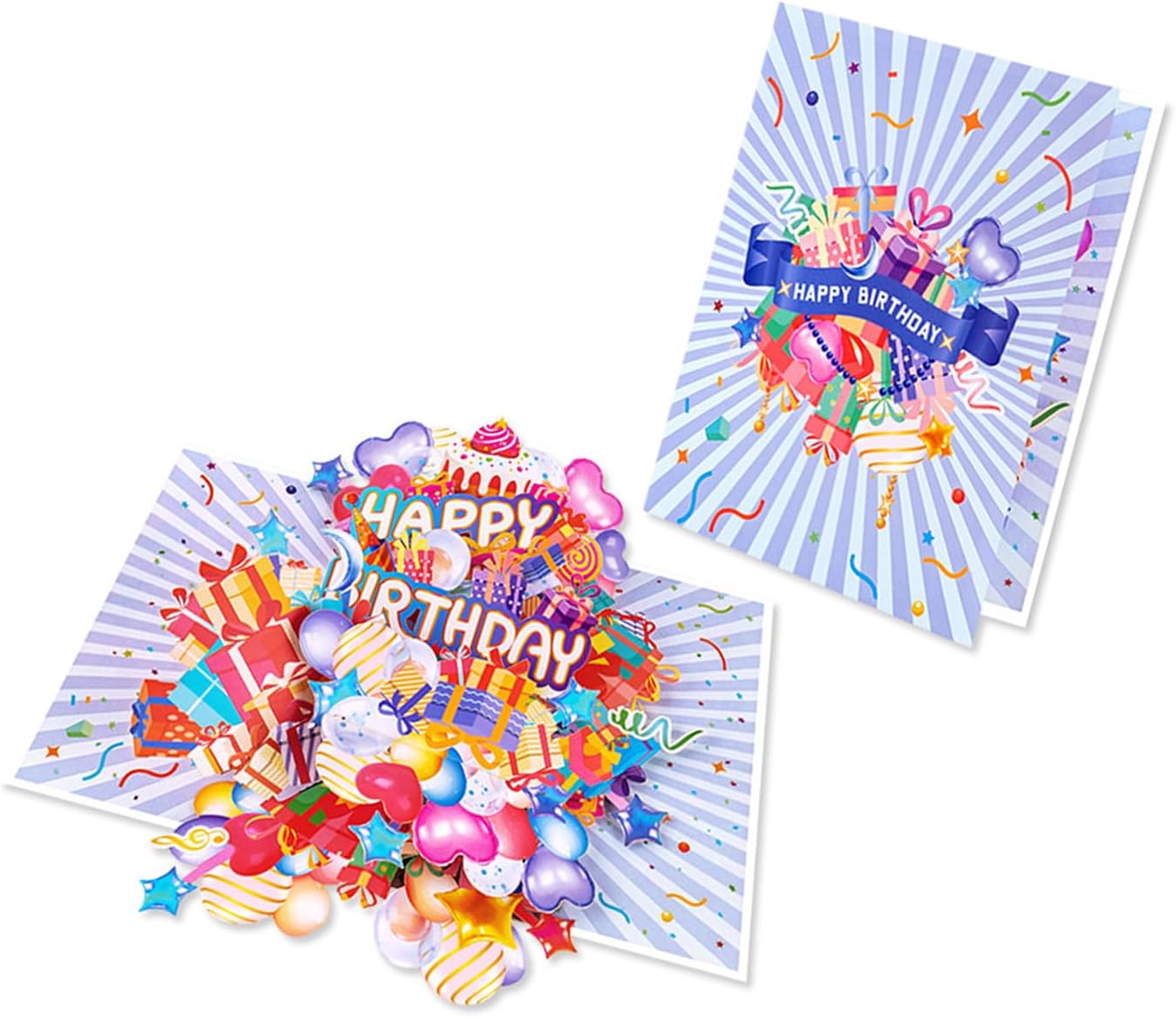 Popup Celebration Card Recycled Paper Designs Greeting with Envelope for Birthdays Anniversaries Gifts Papercut Greeting