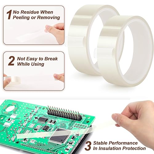Miniatura 5 de Billbotk Cinta resistente al calor de 0.787 in para sublimación, cinta de transferencia de calor para prensa de calor, cinta térmica sin residuos