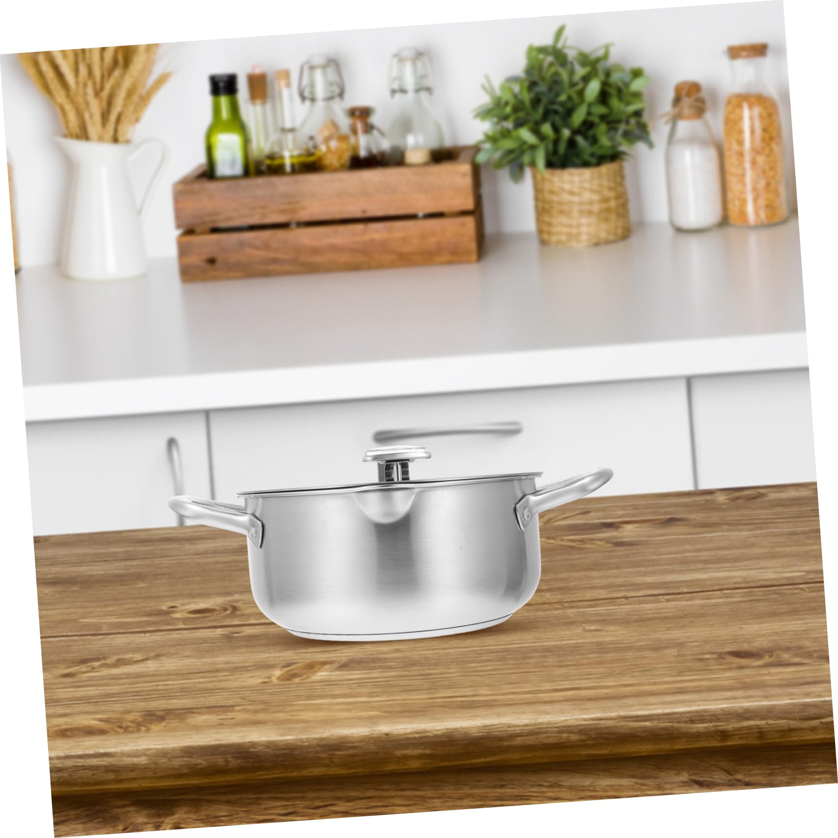 CIYODO Controllable Temperature Deep Fryer Stainless Steel Fryer Pot Fry Pan with Thermometer Compact Easy to Clean Family Size