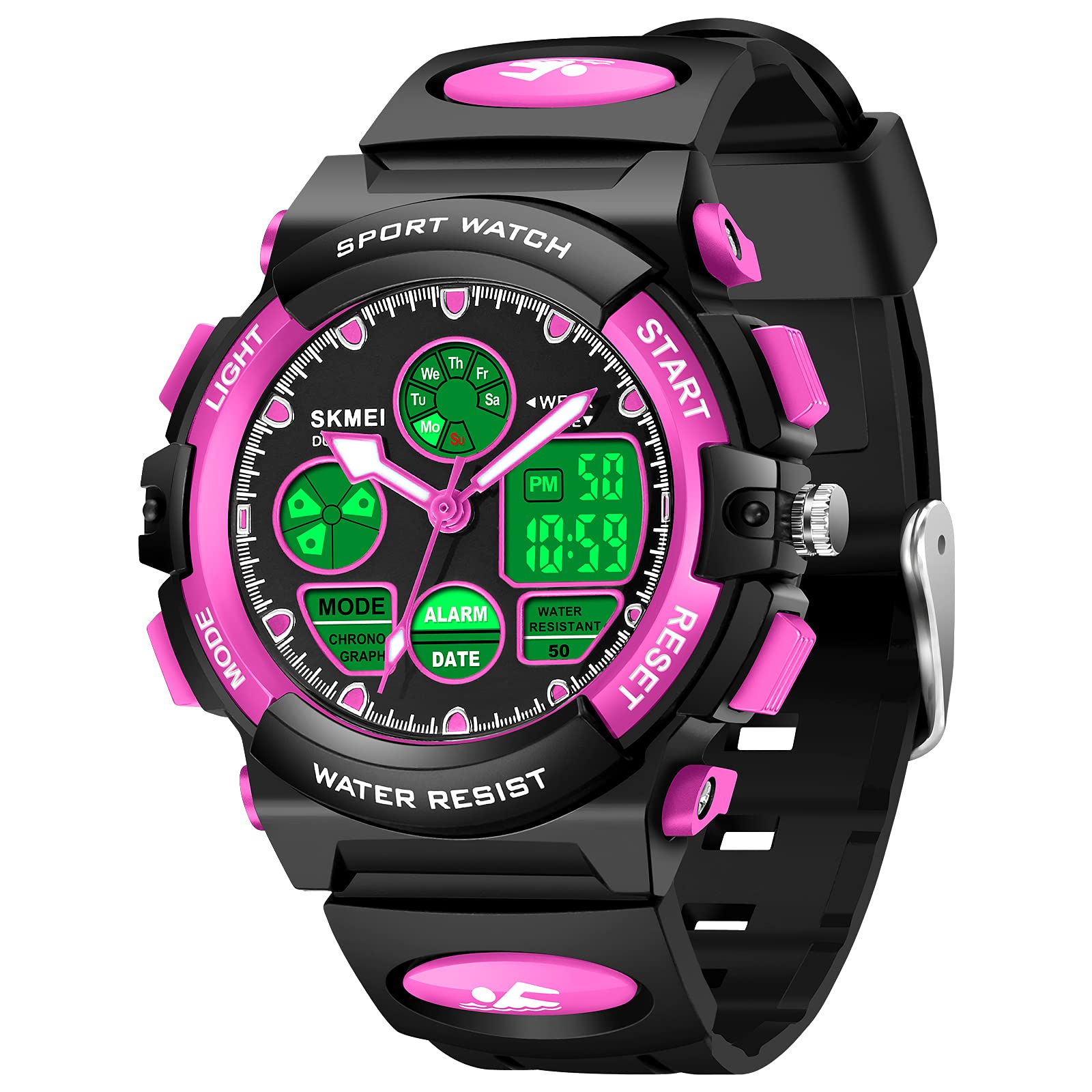 cofuoKids Watches for Boys Girls, Multi Function Waterproof Outdoor Sports Digital Learning Wrist Watch Birthday Gifts for Children Age 3+Yrs