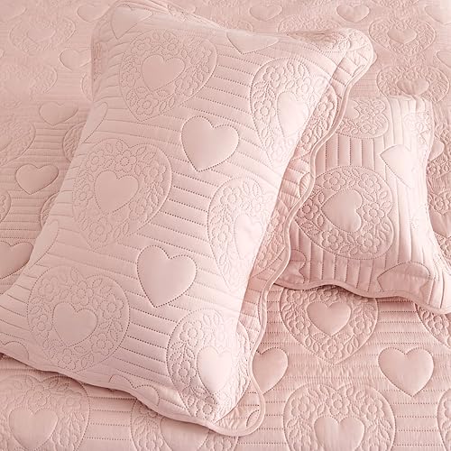 Miniatura 5 de Auemtyn Juego de edredón tamaño King rosa funda de edredón ligera de microfibra suave reversible para todas las estaciones 1 edredón 2 fundas de