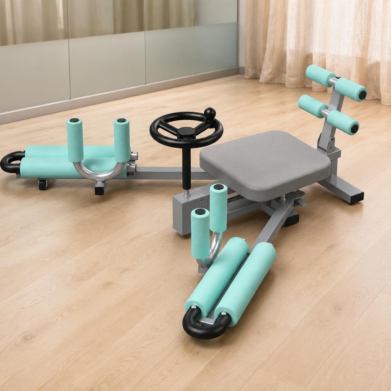 Flexibility Attrezzo per Spaccate Allenatore per Flessibilità Macchina per Stretching Estensore Gambe Regolabile in Acciaio con Punti Imbottiti con