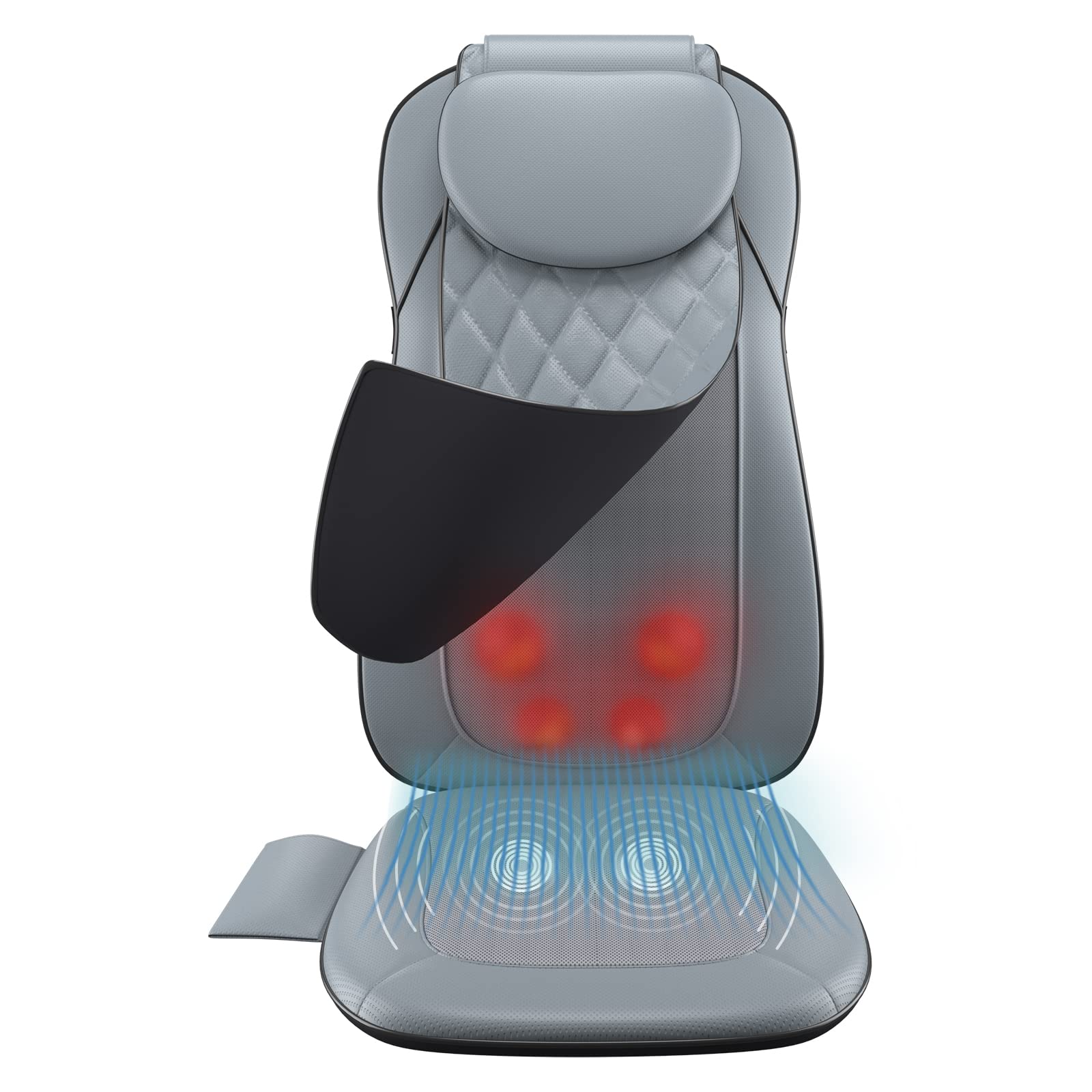 Photo 1 of USED- Real Relax Massage Chair Pad with Cooling Heating, Full Back Shiatsu Kneading Massager for Neck and Shoulder, Gifts for Men Dad