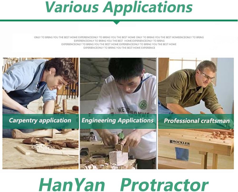 Prоmо Dіѕсоunt Uр Tо 70% оƒƒ HanYan Angle Finder Both Arms Stainless Steel Protractor with 0-180 Degrees Angle10 inch,250mm, 30cm Scale Angle Finder Ruler