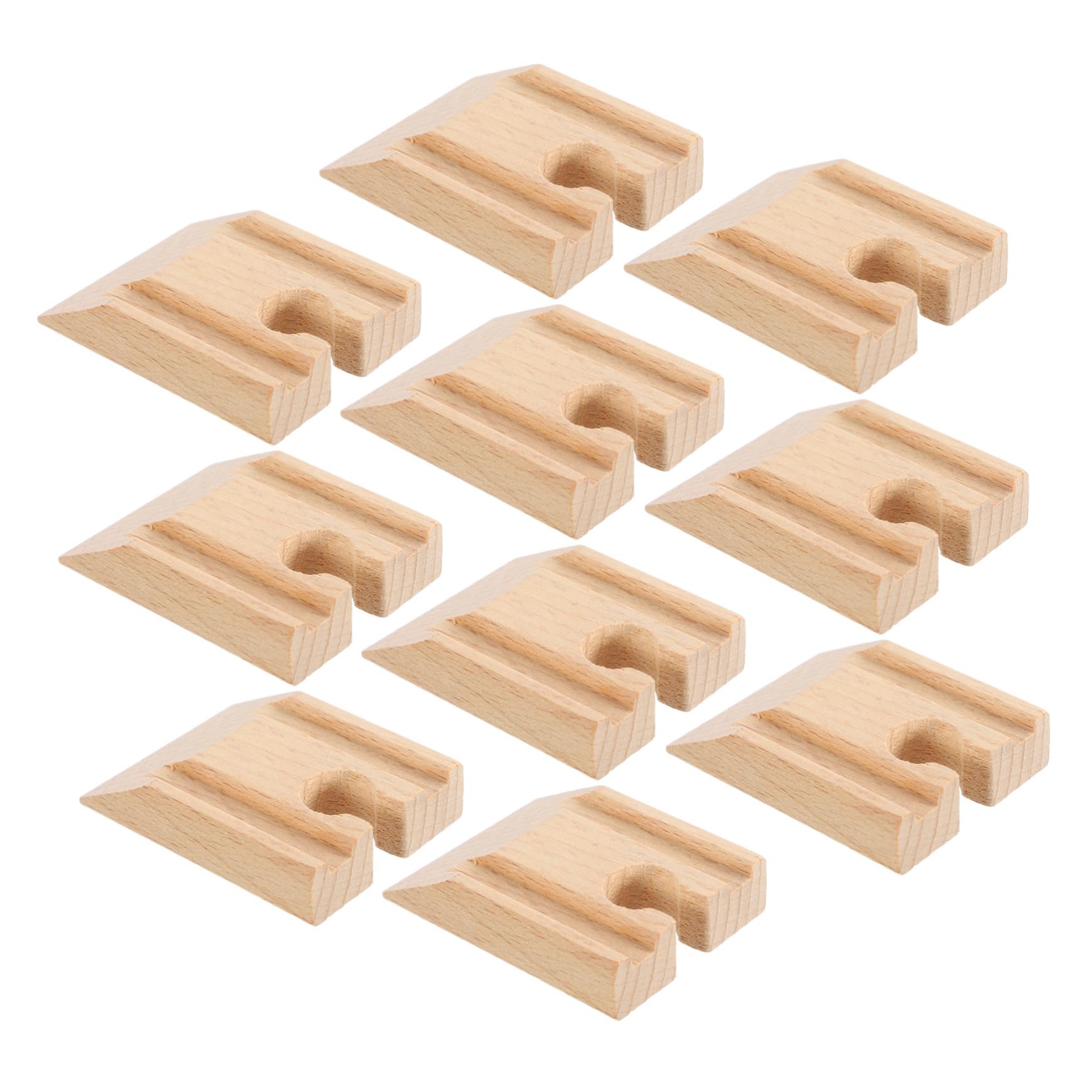 ifundom 50pezzi Wooden Concave Train Track Expansion Accessories Di Piste Legno Per Modellismo Ferroviario Gioco Didattico Per Facile Da Assemblare e Manutenere